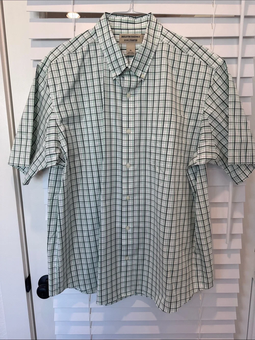 Duluth Trading‎ Co. Men’s XL 100% Cotton Button Down Short Sleeve Relaxed Fit
